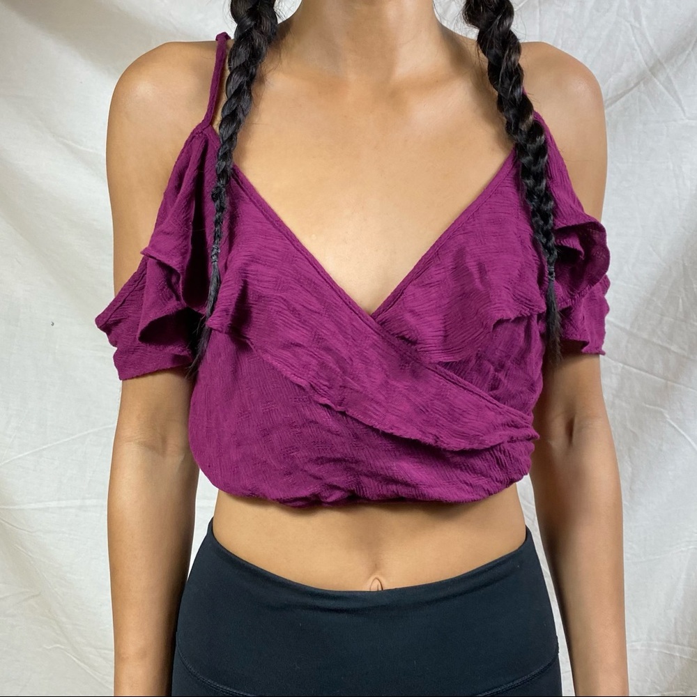 Boho Off Shoulder Crop Top S